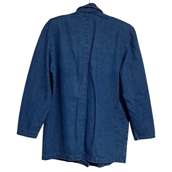 Vintage 80s Rhinestone Embellished Denim Jacket S by Gabby & Claudia - Picture 5 of 8
